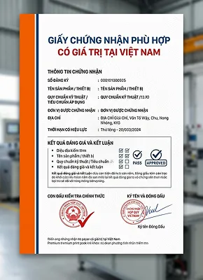 CHỨNG NHẬN HỢP QUY ISQ