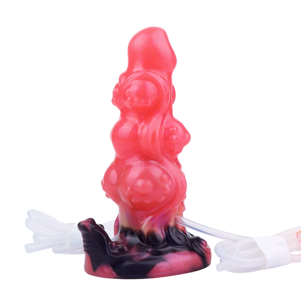 Dildo Hắc Lang Nút Nở - Vào Nhỏ, Nở To, Khóa Rồi Phun